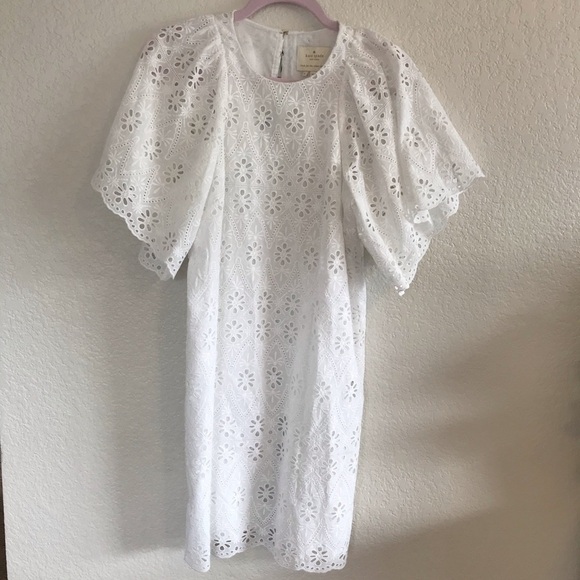 kate spade Dresses & Skirts - Kate Spade Eyelet Shift Dress White